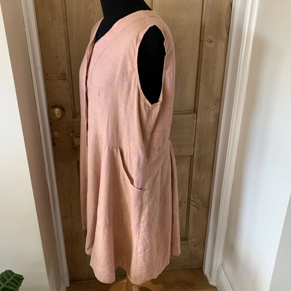 Flax 100% linen oversized summer dress size small - Picture 8 of 10